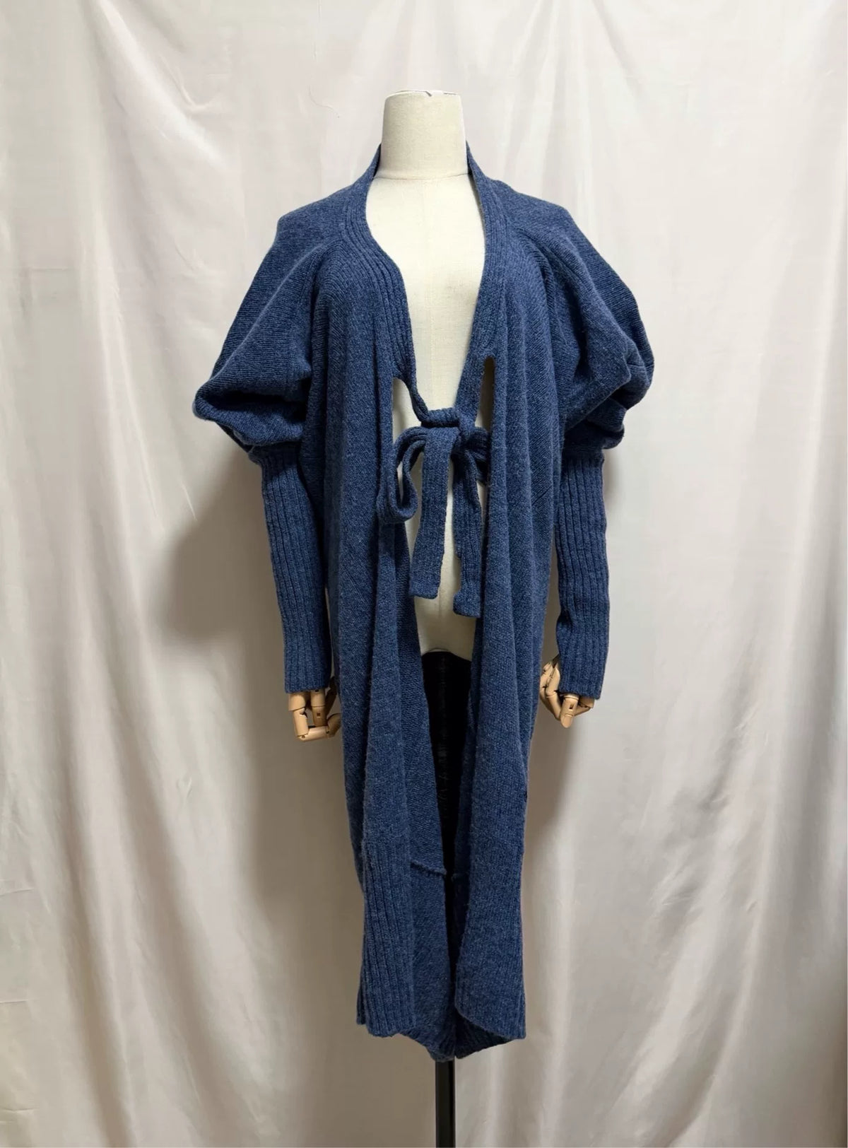 Vivienne Westwood Black Cocoon Knit Coat