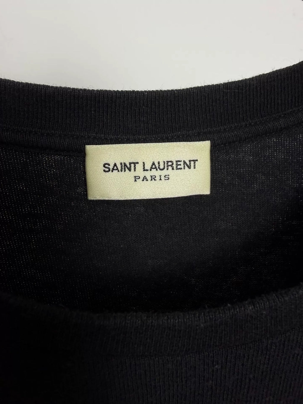 Saint Laurent Slp21fw Logo Short Sleeve T-Shirt