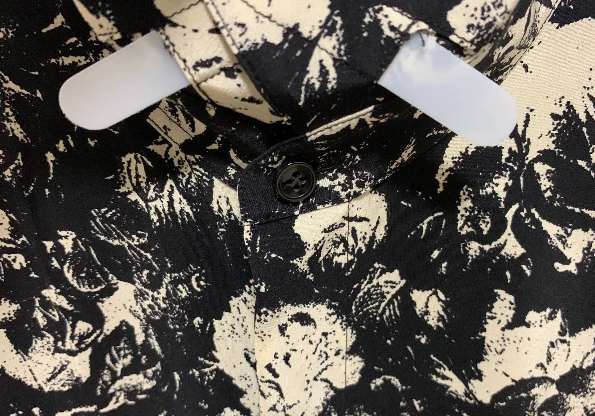 Saint Laurent 22SS Silk French Rose Shirt