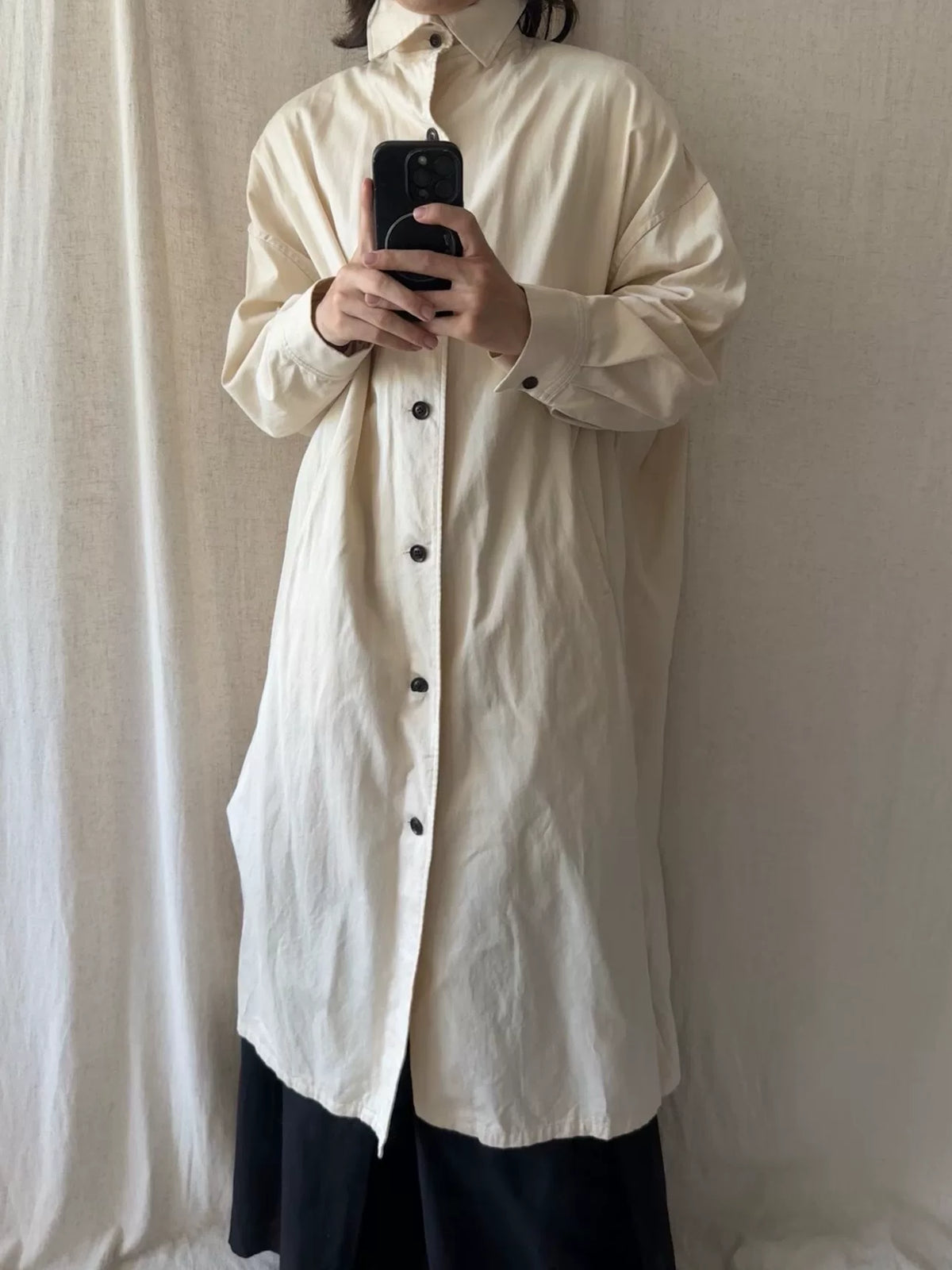 Yohjiyamamoto Y's Yohji Yohji Yamamoto Yamamoto Turtleneck Cotton Coat