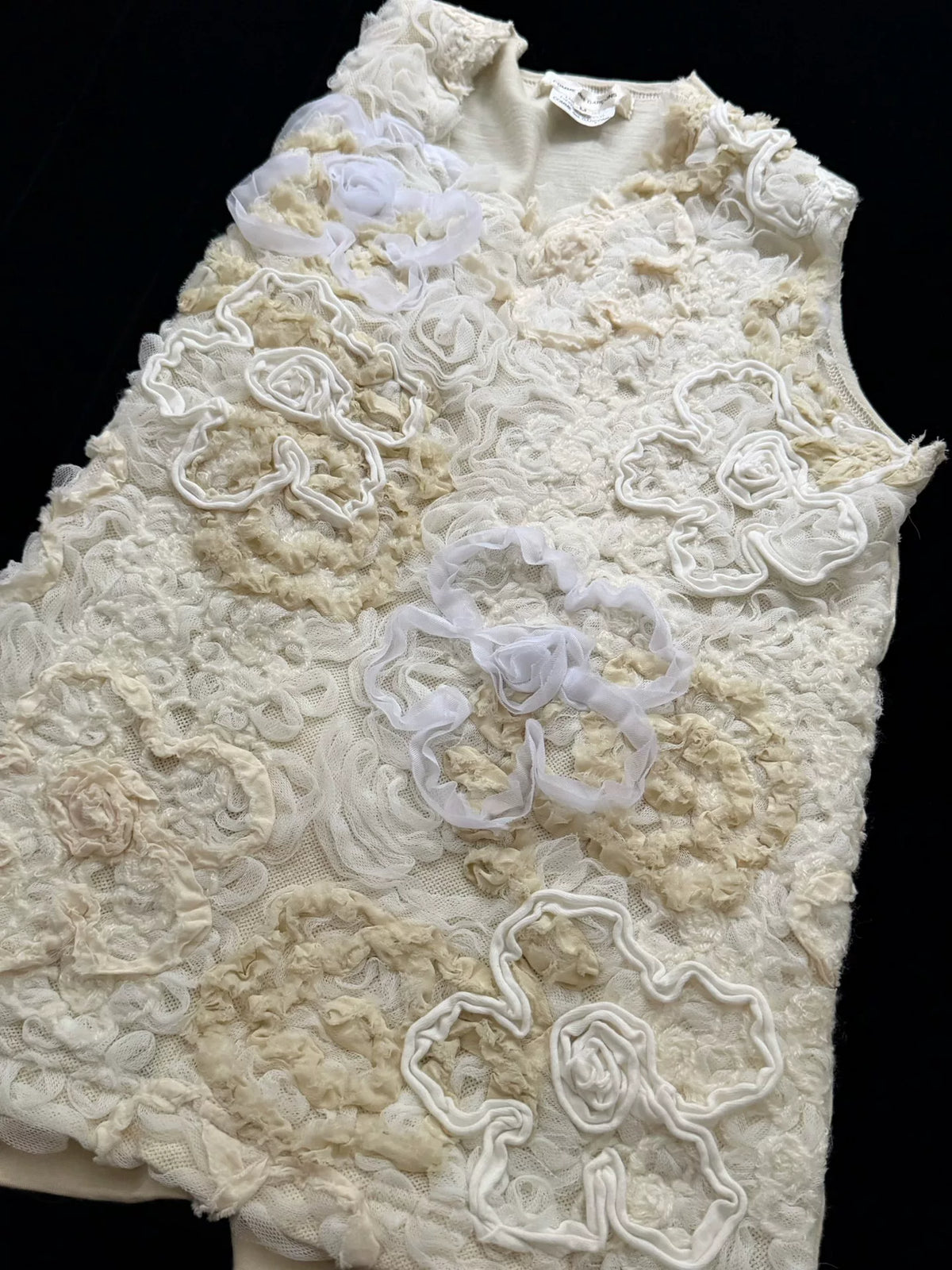 Comme Des Garçons 3D Flower Cotton Vest