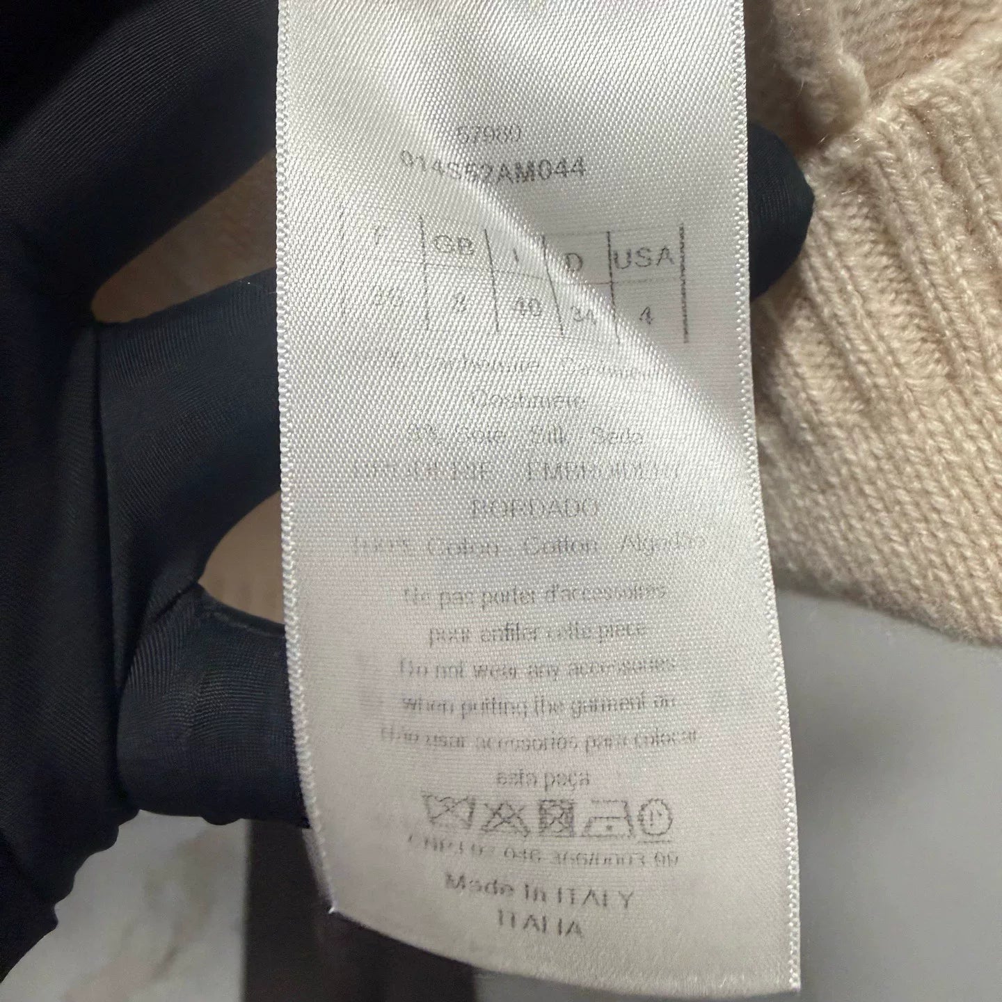 Dior Embroidered Logo Cashmere Sweater
