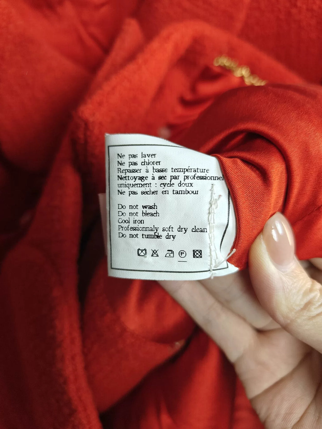 Chanel Red Wool Jacket