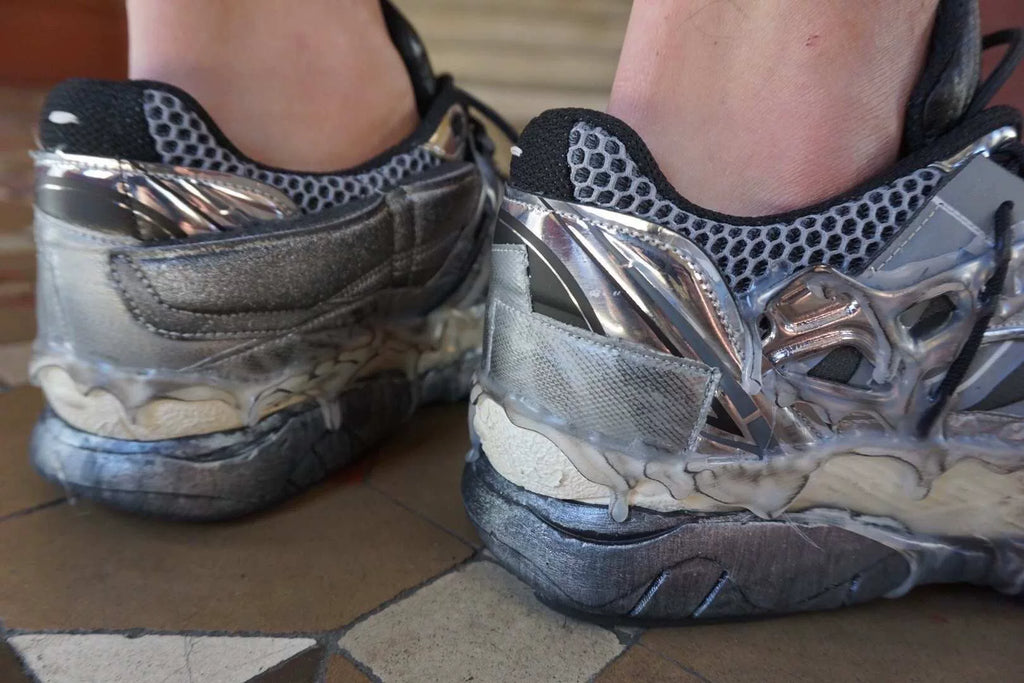 Maison Margiela FW19 Silver Fusion Sneakers