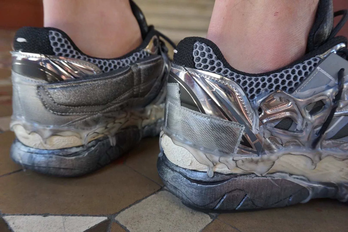 Maison Margiela FW19 Silver Fusion Sneakers