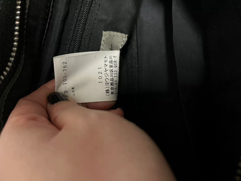 Yohji Yamamoto Zipper Handbag
