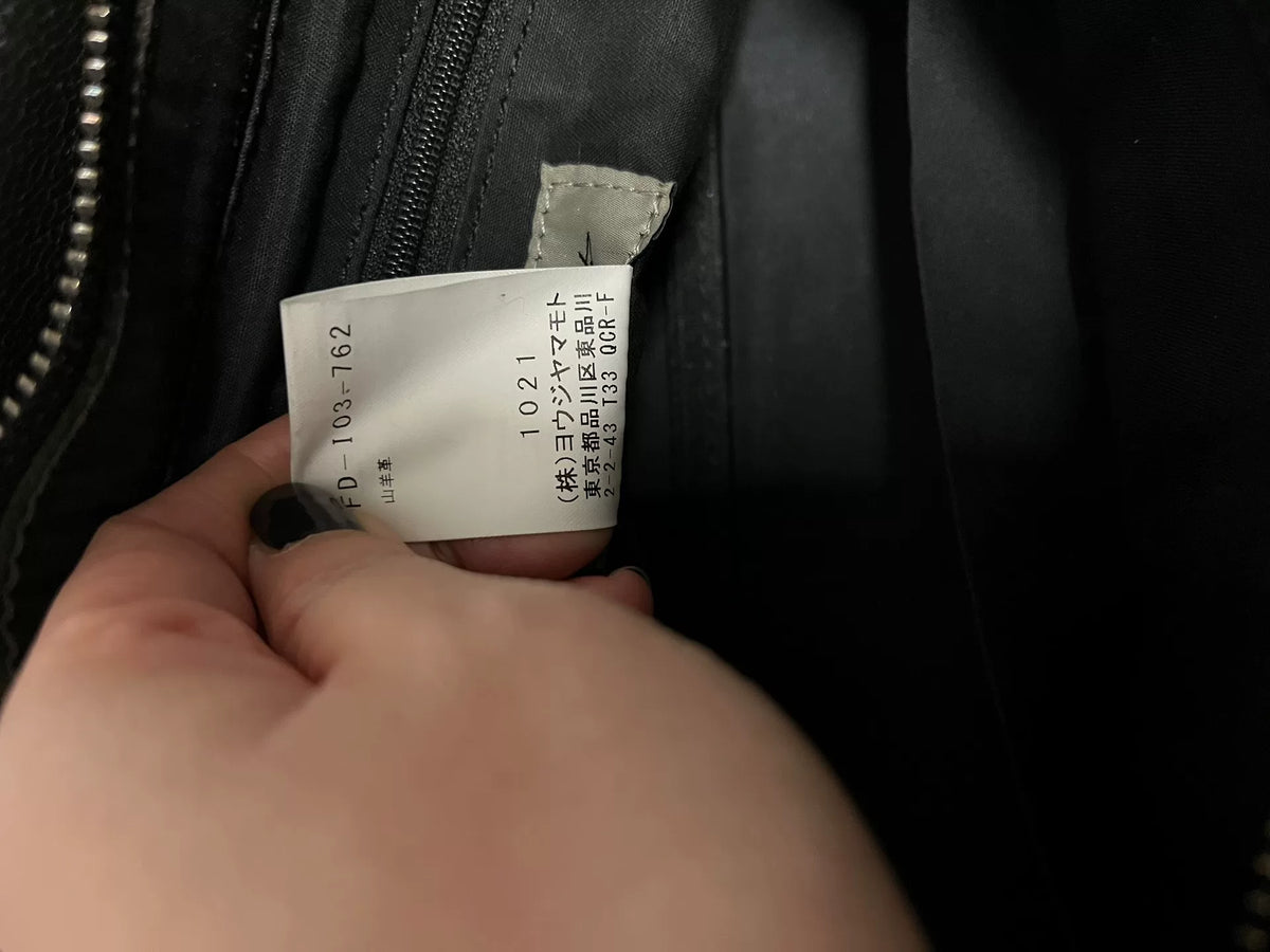 Yohji Yamamoto Zipper Handbag