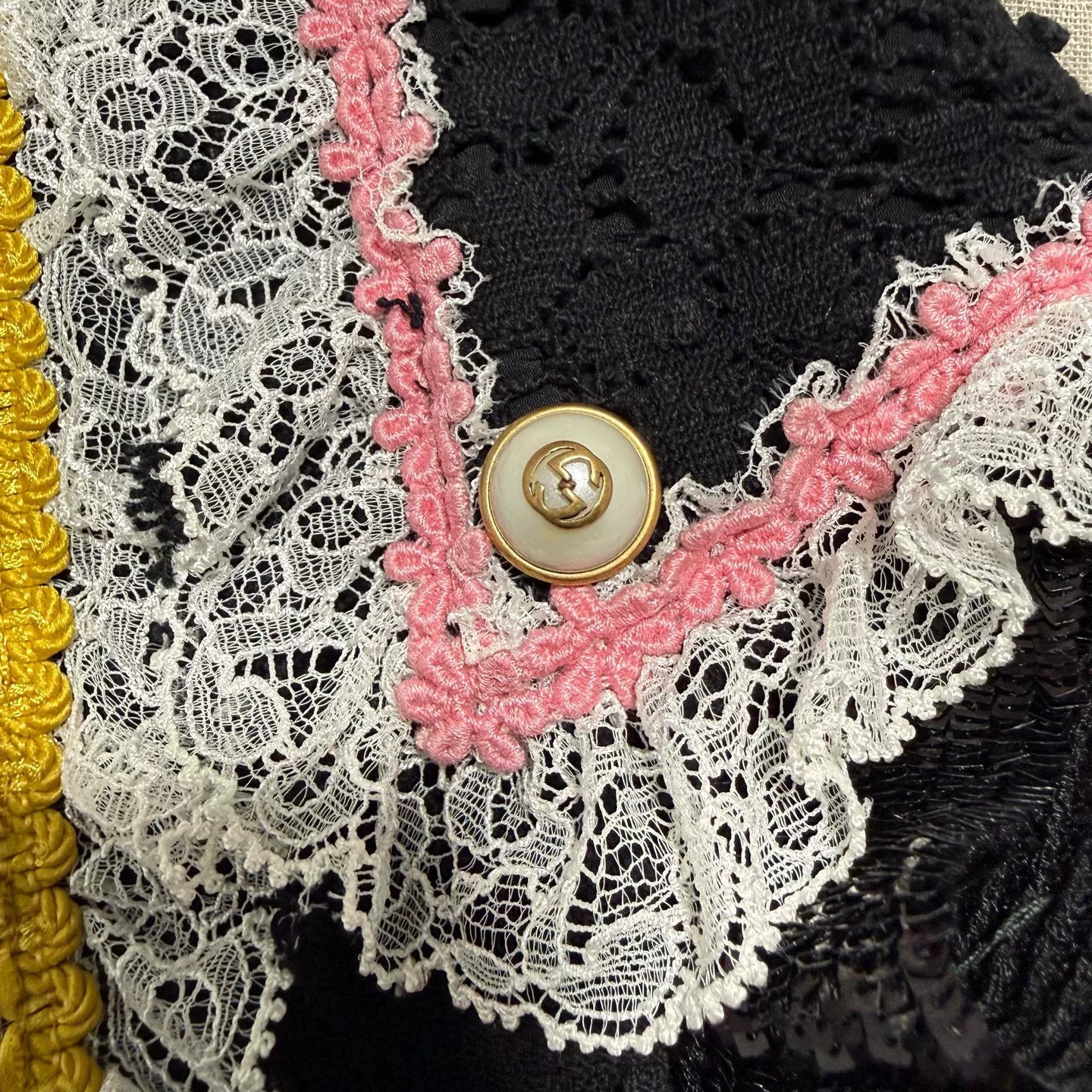Gucci Lace Collar Dress