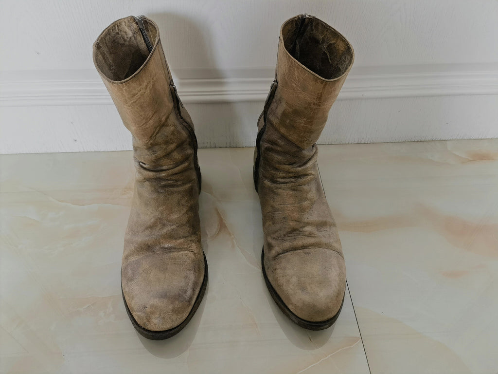 a1923 ccp M.A + Paul Harnden double-zip long boots