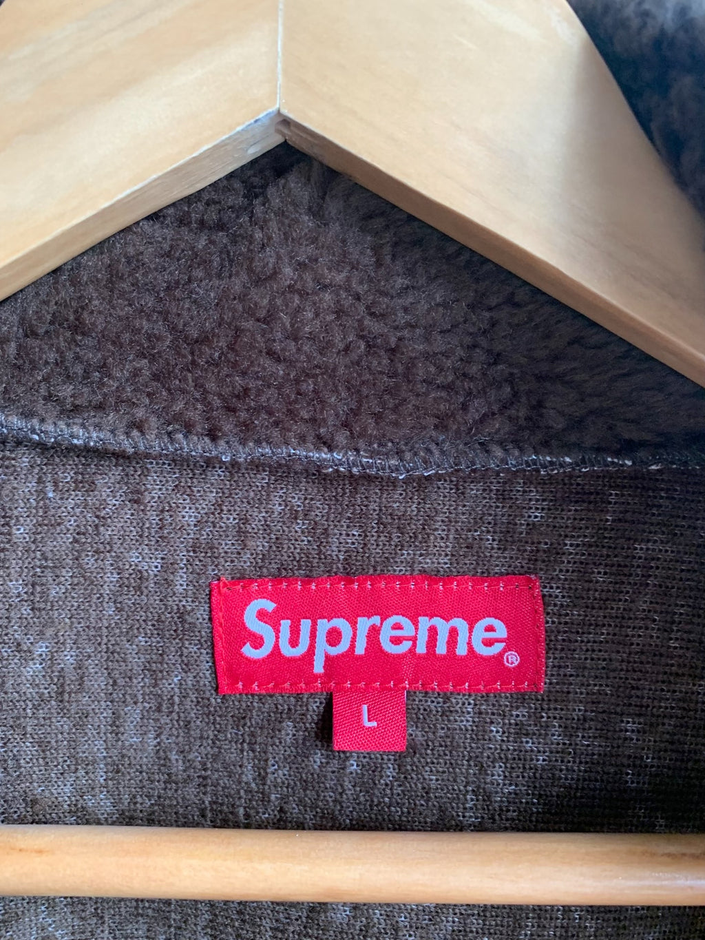 Supreme SS19 Orange Wolf Fleece Jacket