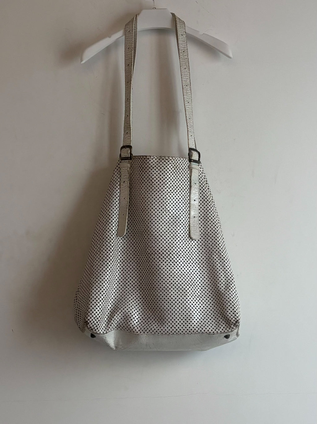 Maison Martin Margiela | SS2009 Paint‑Coated Laser‑Perforated Tote Bag