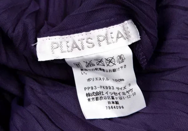 Issey Miyake Vintage Purple Zigzag Pleated Top