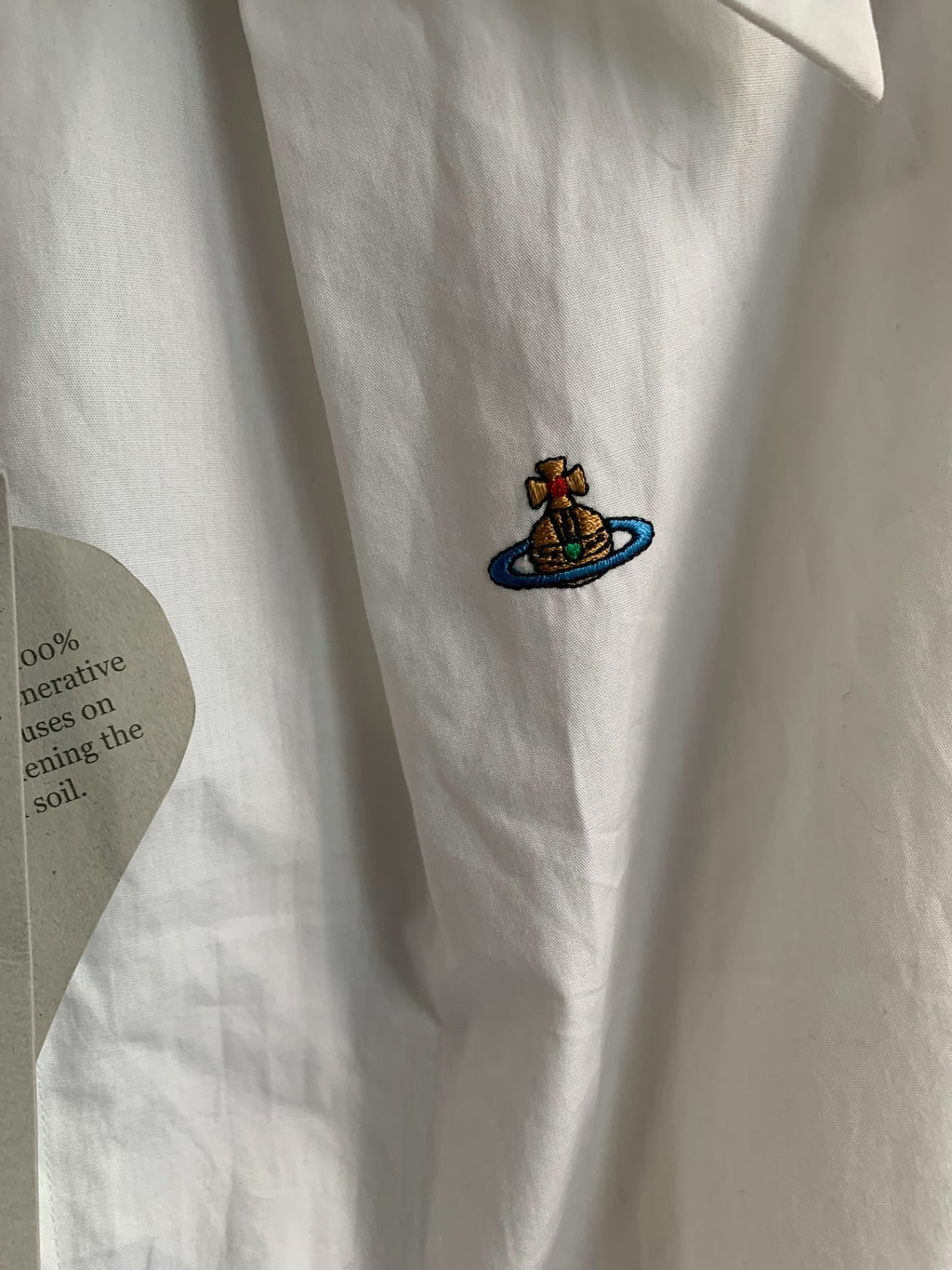 Vivienne Westwood Nana Orb Satin Embroidered Shirt