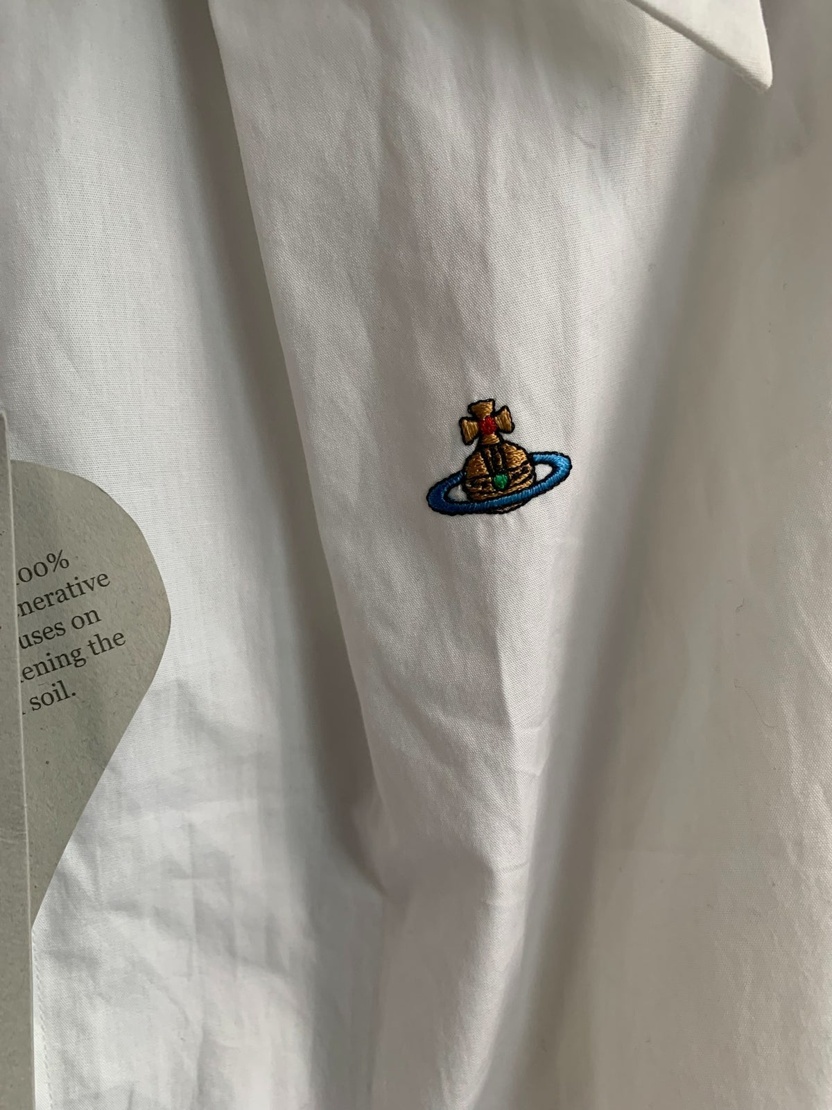 Vivienne Westwood Nana Orb Satin Embroidered Shirt