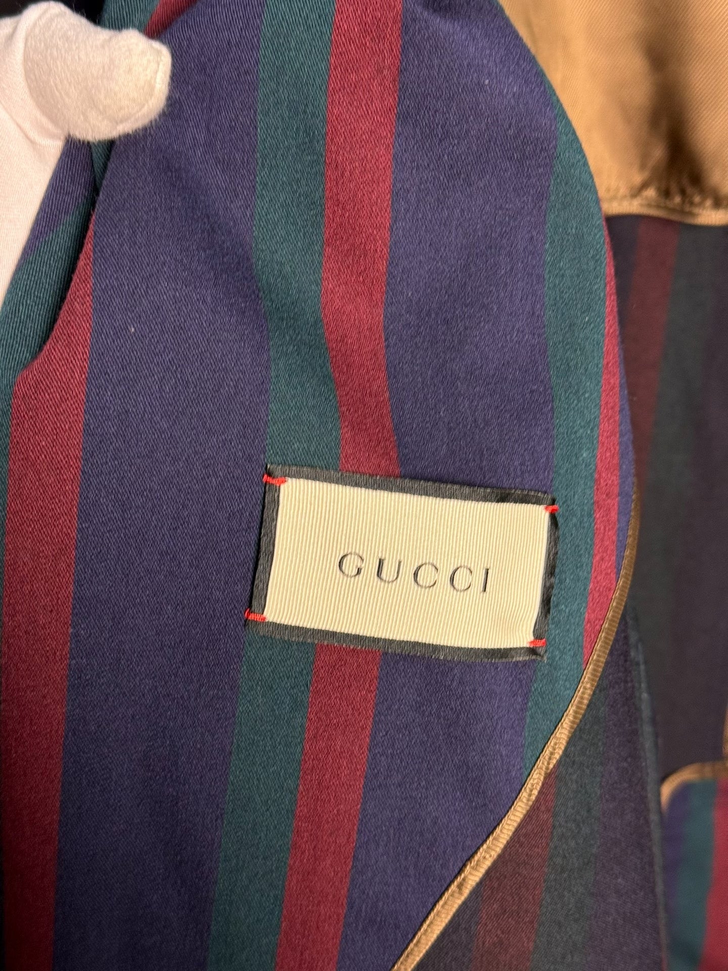 Gucci Striped Coat Wool