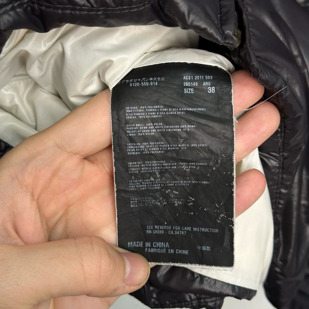 Prada Black Short Down Jacket