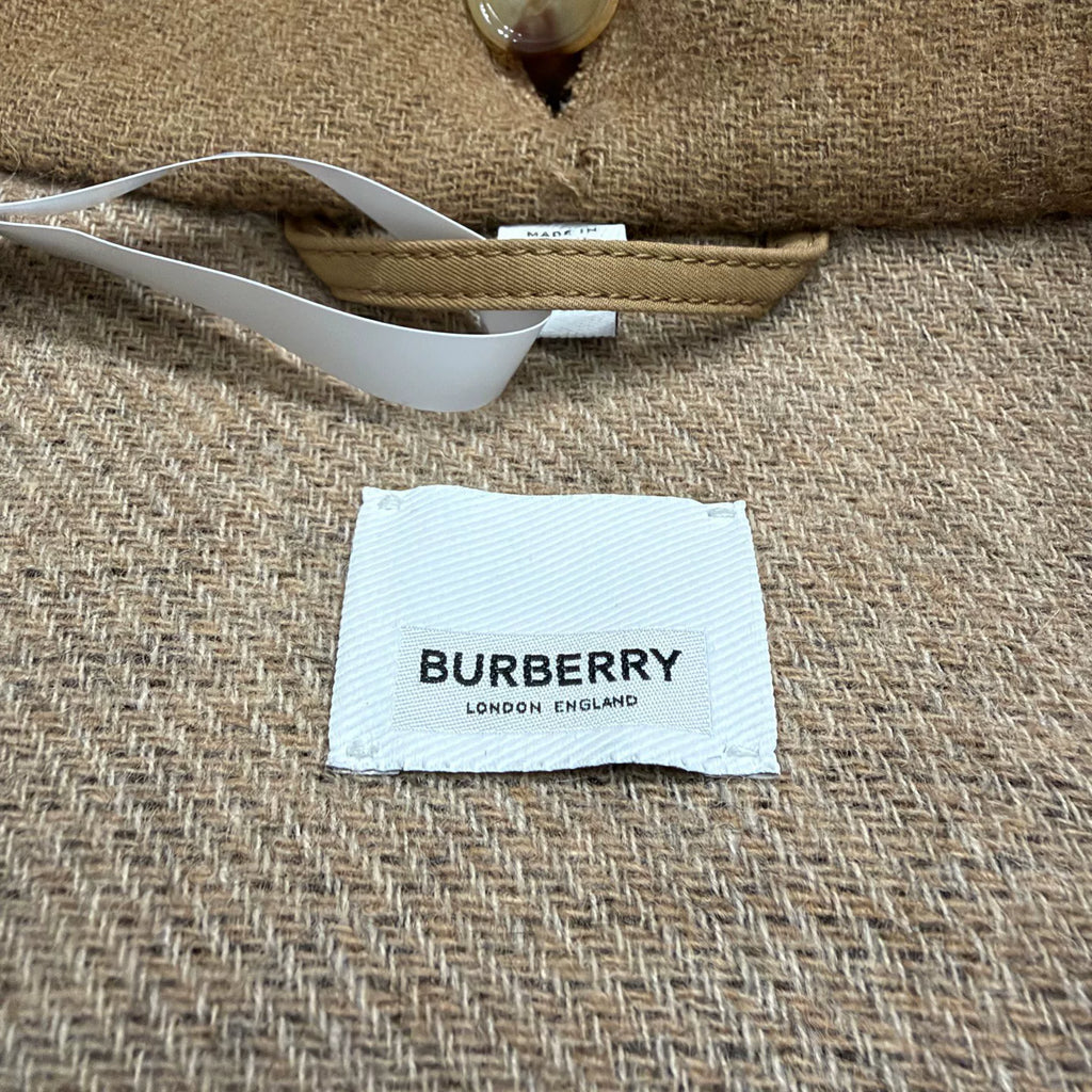 Burberry Panelled Horn-Button Wool Coat