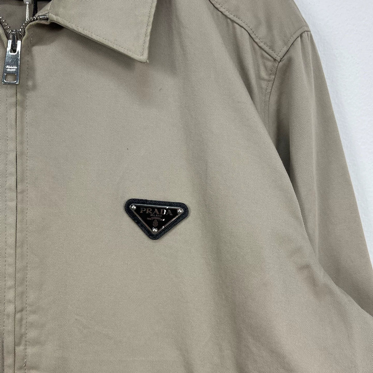 Prada Triangle Logo Zip Jacket