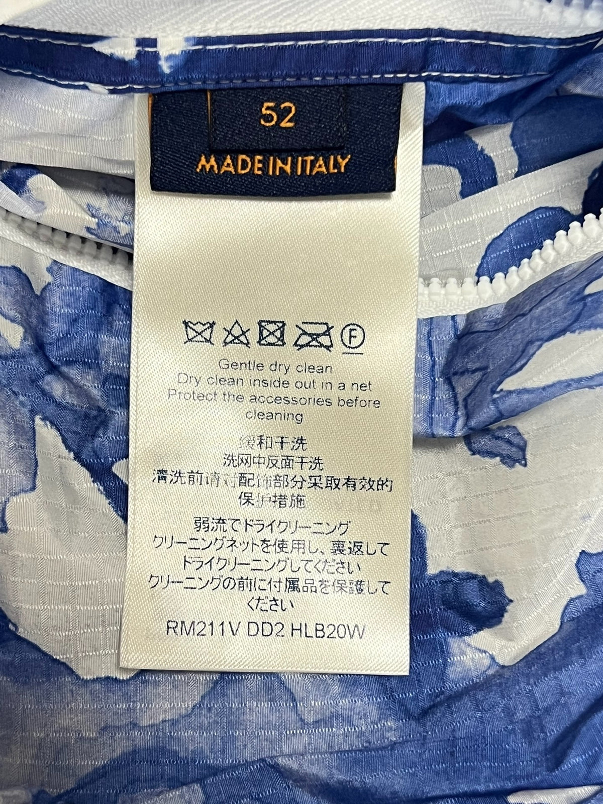 Louis Vuitton Blue Printed Hooded Jacket