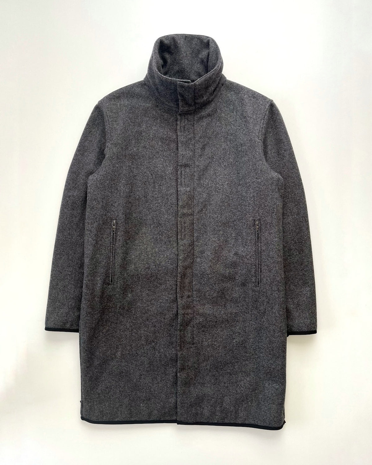 Prada 2000s Grey Wool Coat