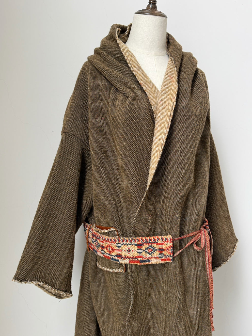 Kapital Kazuhiko Hirata Vintage Long Robe Hooded Coat