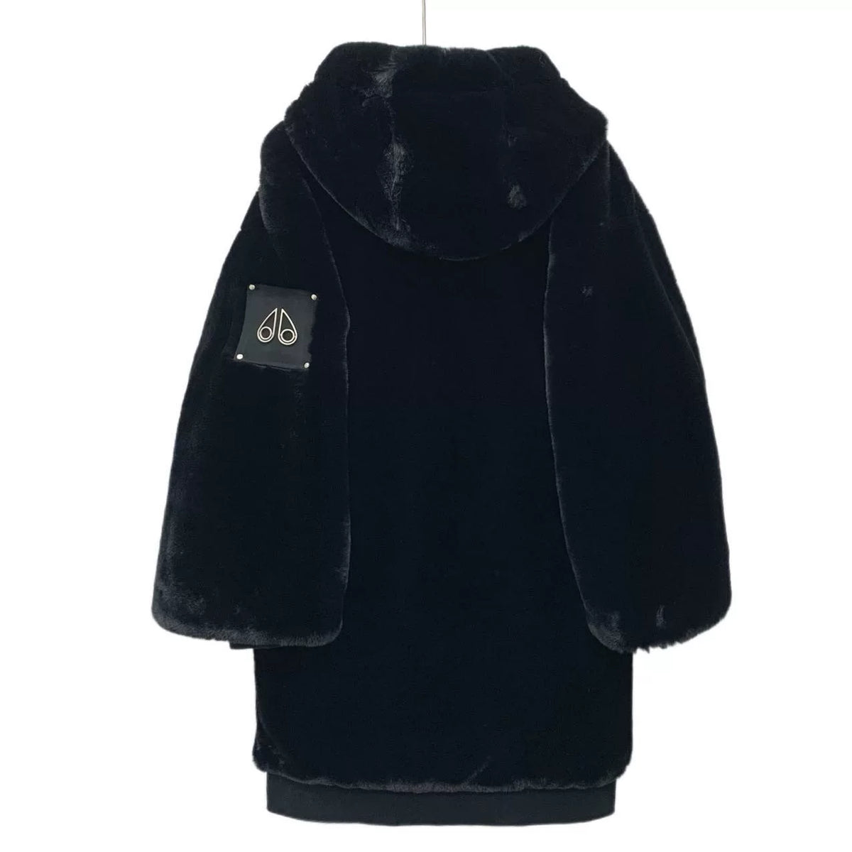 Black Knuckles Logo Hooded Drawstring Zip-Up Jacket