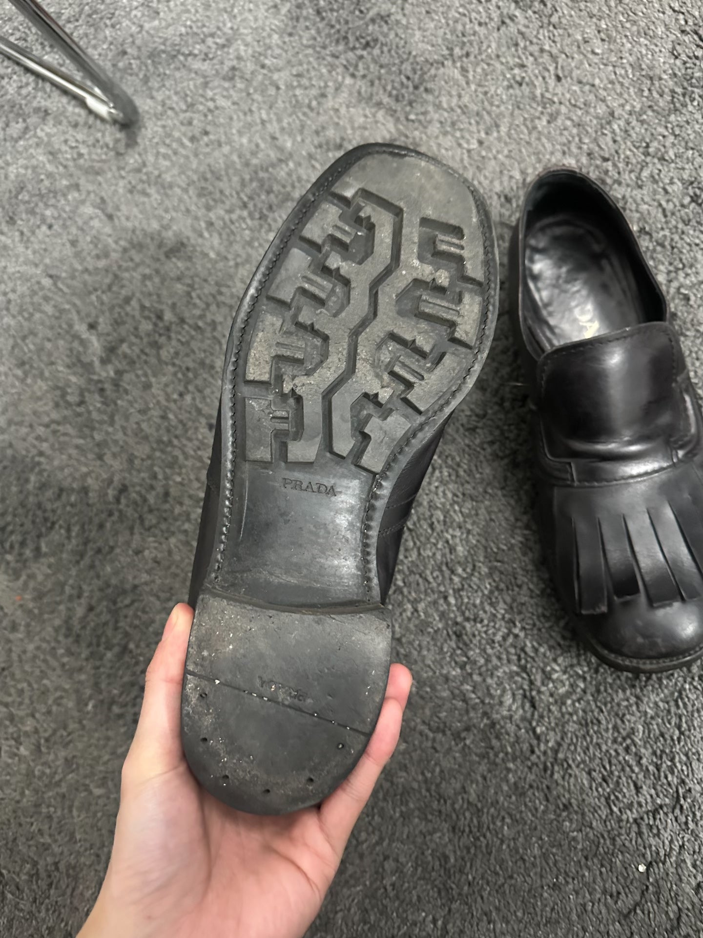 Prada Fringe Loafers Shoes