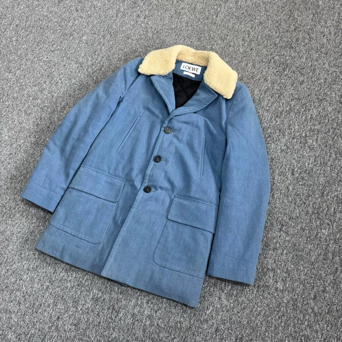 Loewe Blue Denim Trench Coat