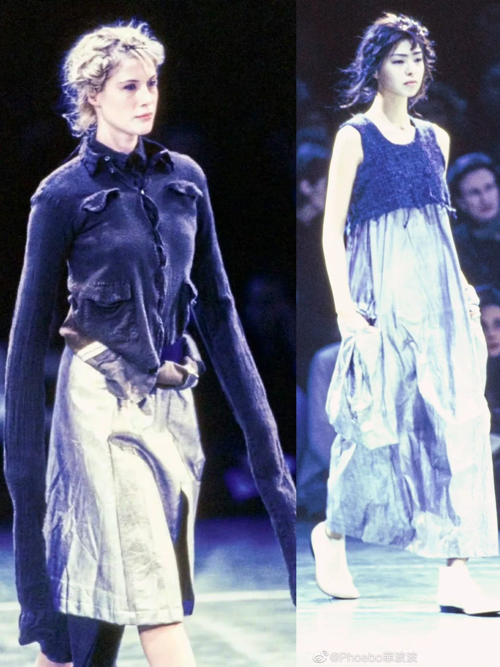 Comme Des Garcons Rei Kawakubo 1994 early shrinkage period long shirt dress