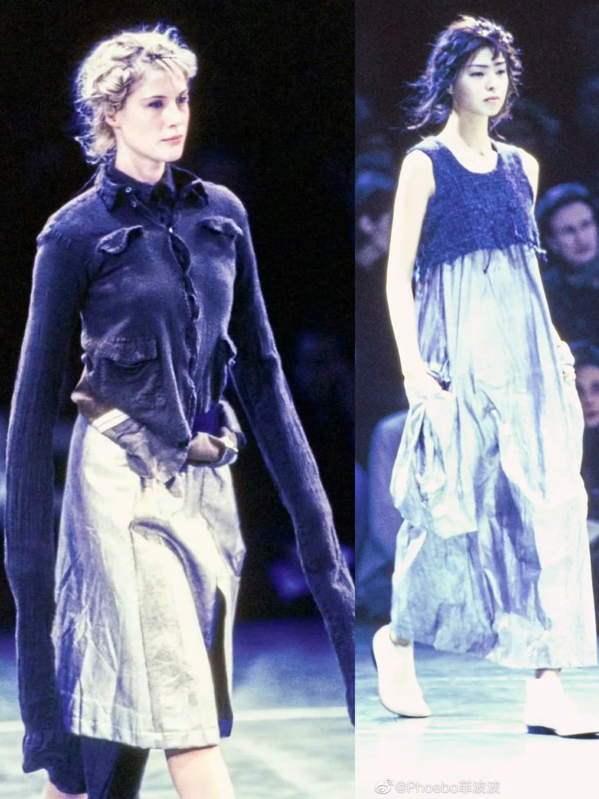 Comme Des Garcons Rei Kawakubo 1994 early shrinkage period long shirt dress