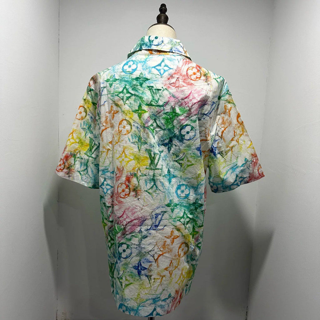 Louis Vuitton Crayon Graffiti Short-Sleeve Shirt