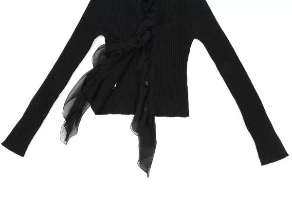 Jean Paul Gaultier Vintage Black Embellished Knit Top