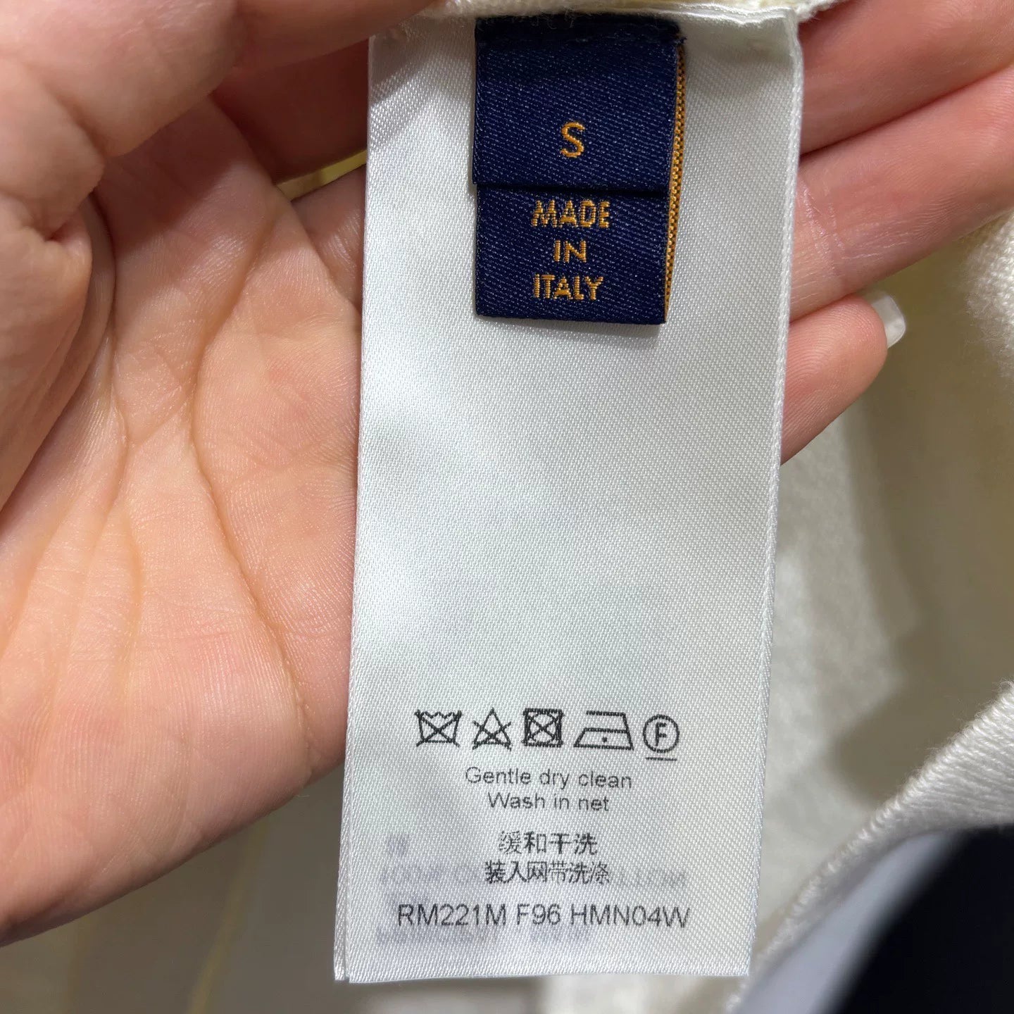 Louis Vuitton Knit X Nigo2 Cotton Beige Short Sleeve T-Shirt
