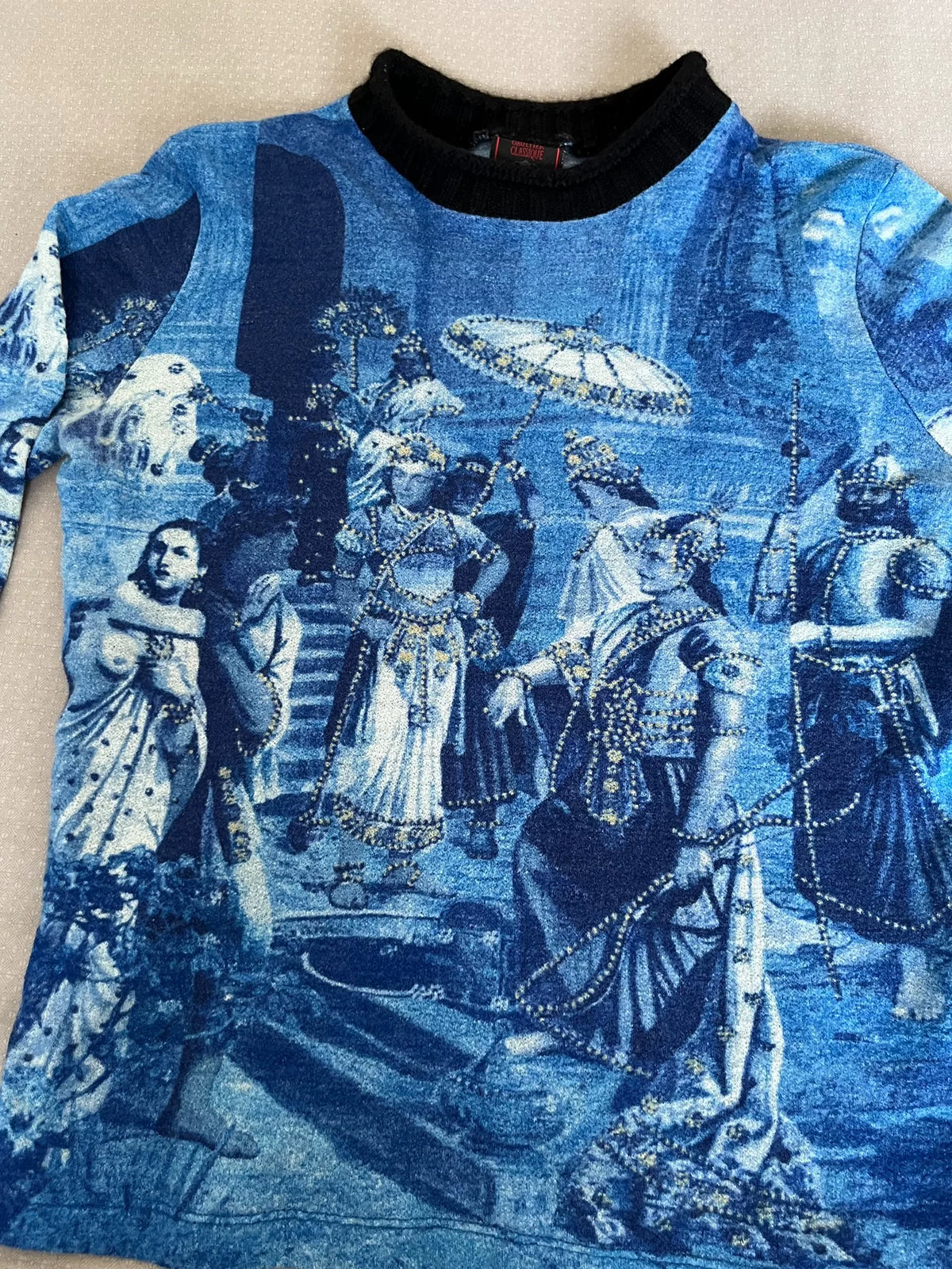 Jean Paul Gaultier printed tattoo top