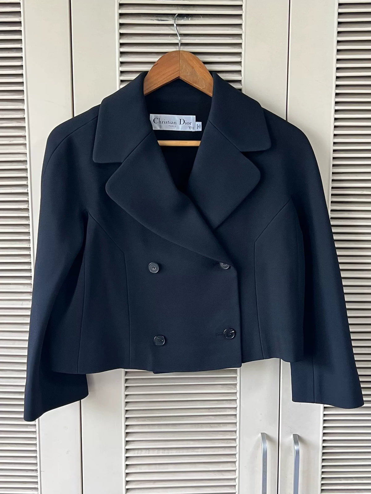 Dior V11 Double-Breasted Black Jacket