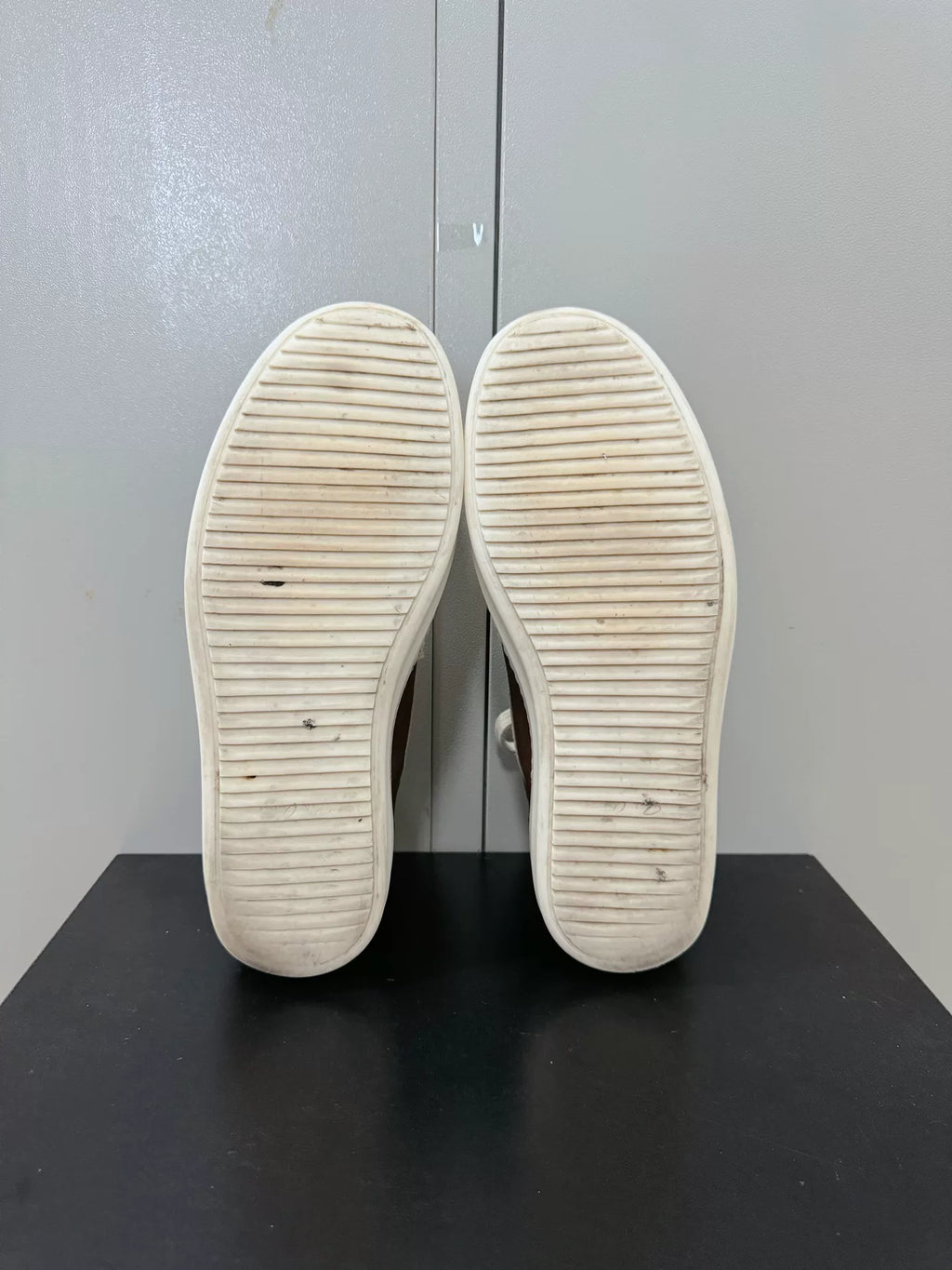 Rick Owens Brown Buffalo Leather Sneakers