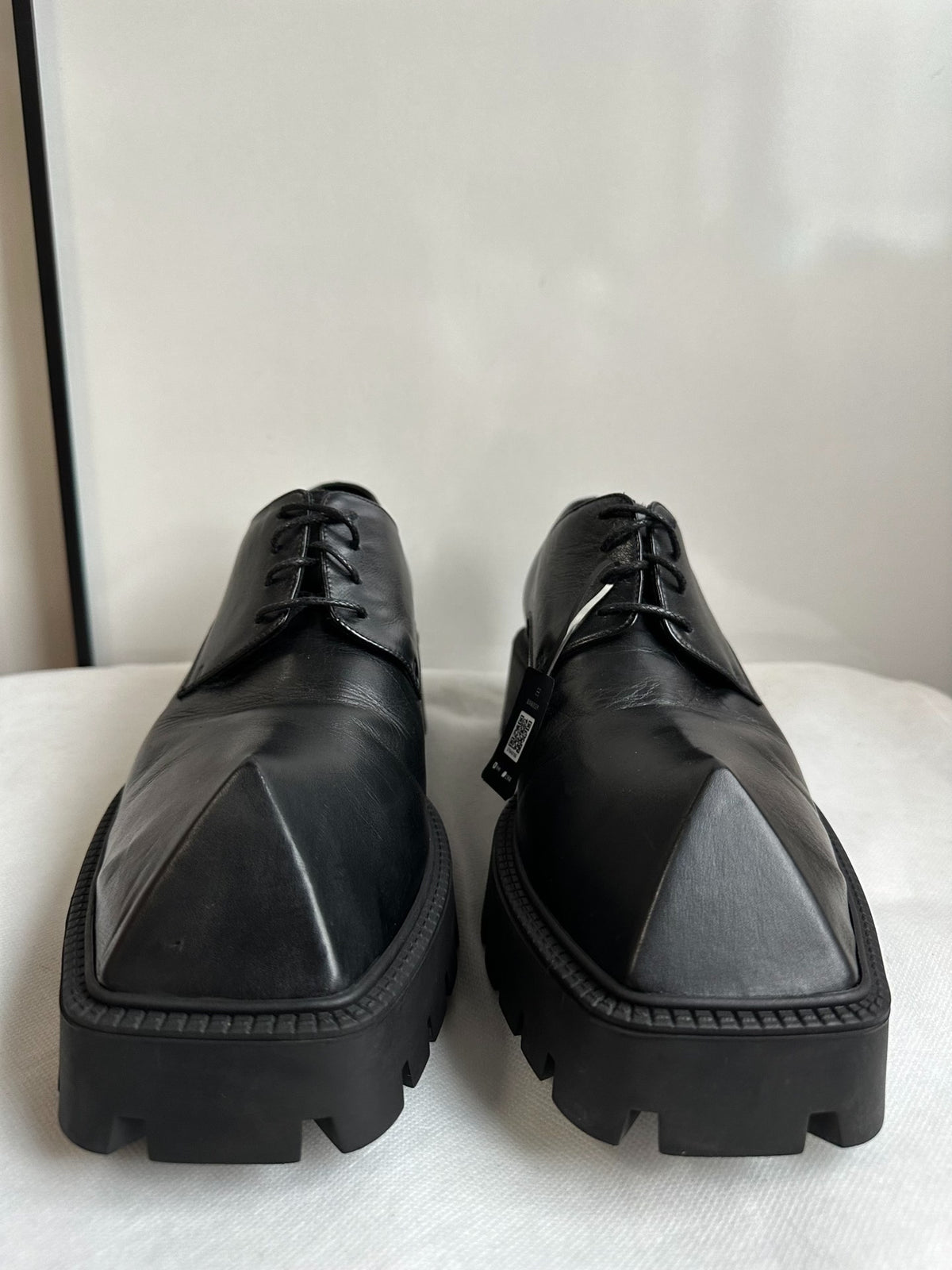 Balenciaga Black Platform Derby Shoes