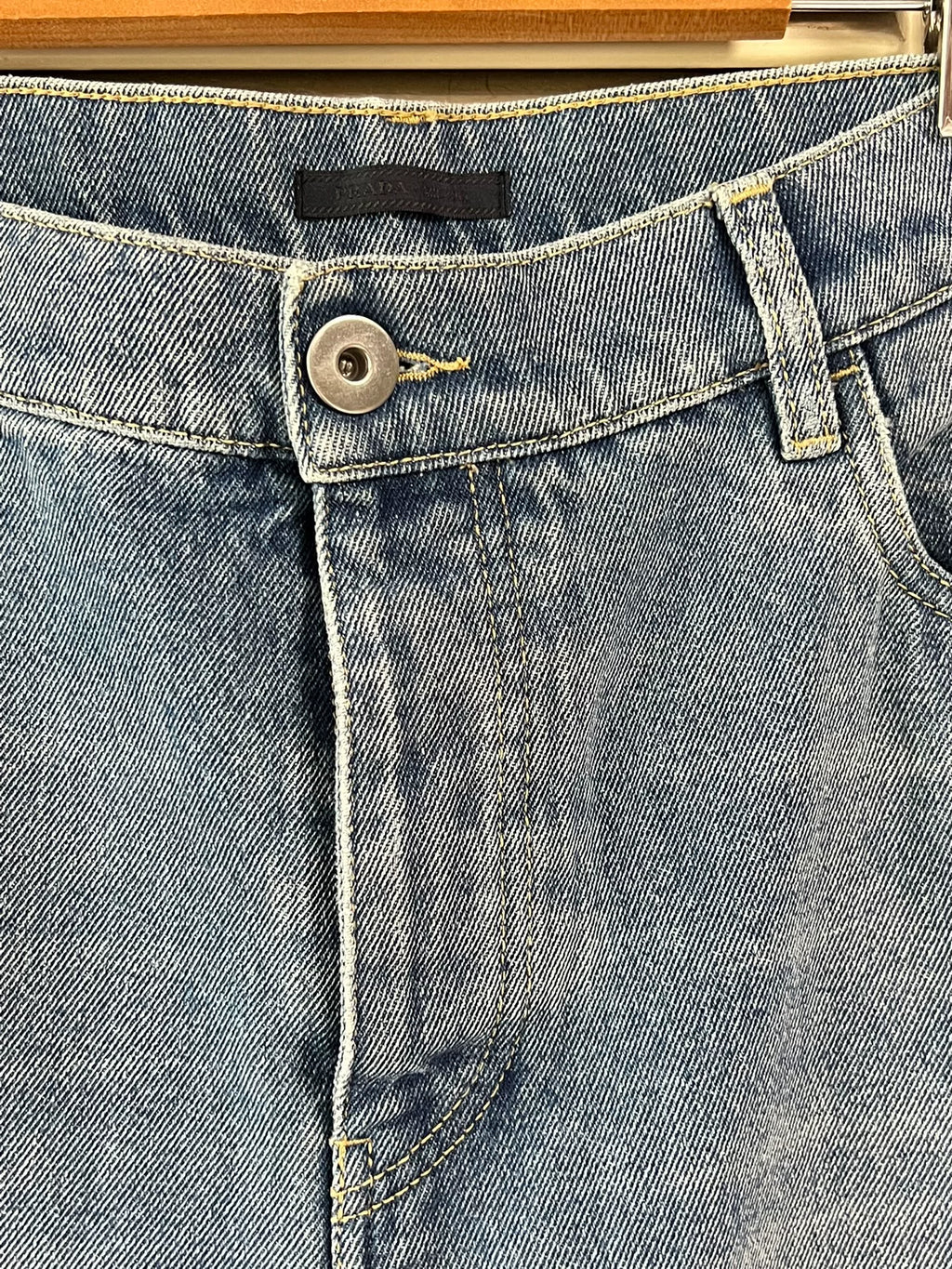 Prada Triangle Logo Jeans