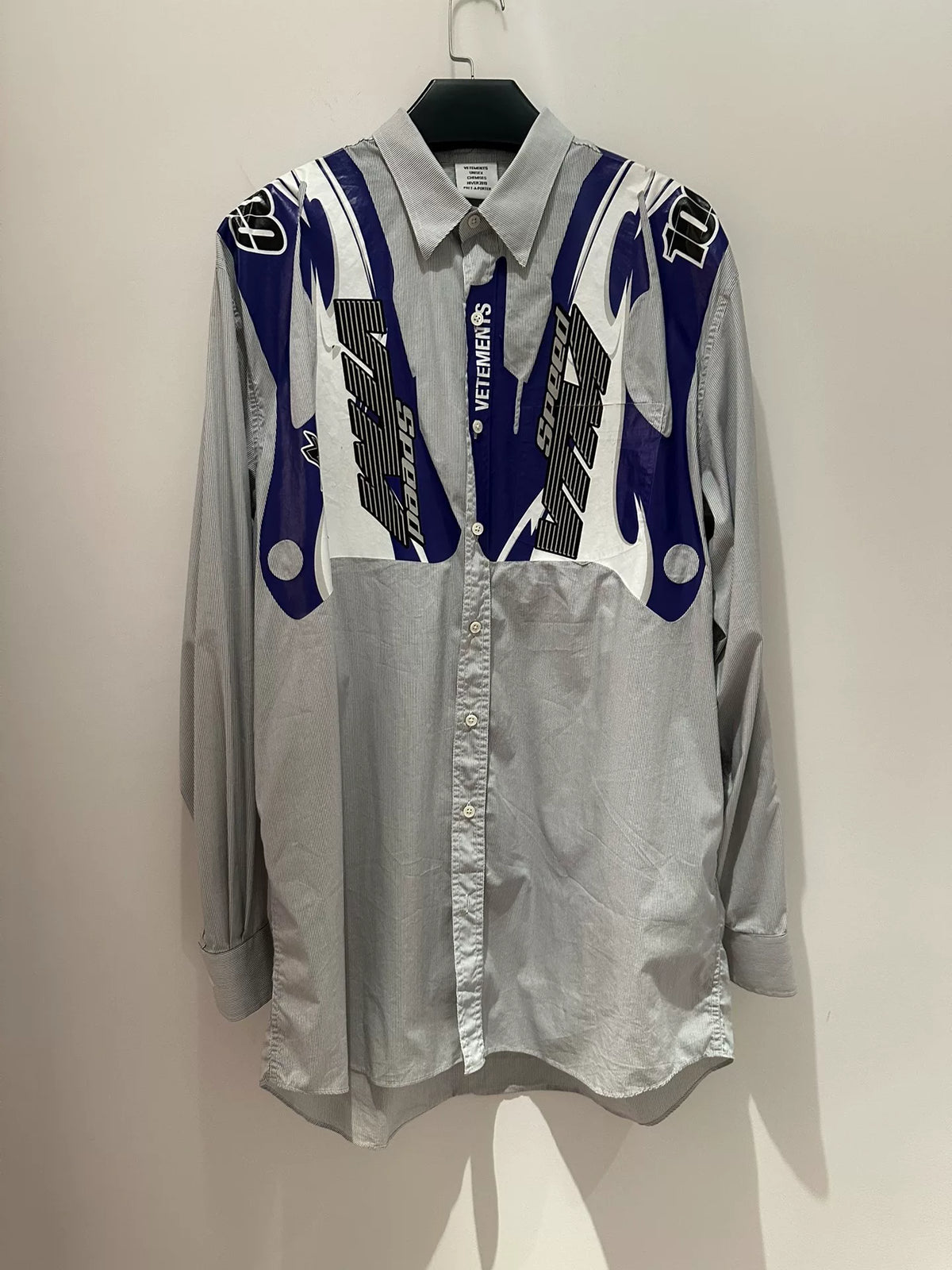 Vetements patchwork racing shirt