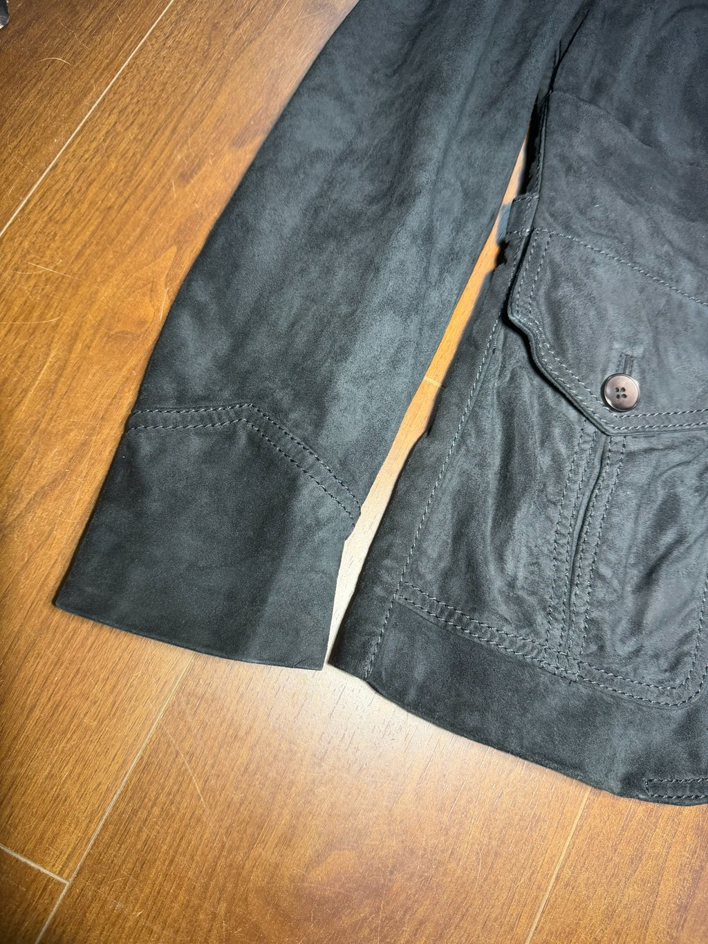 Gucci by Tom Ford Suede Button Down Leather Jacket