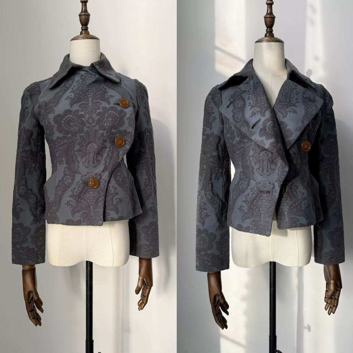 Vivienne Westwood Red Label Vintage Jacquard Asymmetric Short Jacket