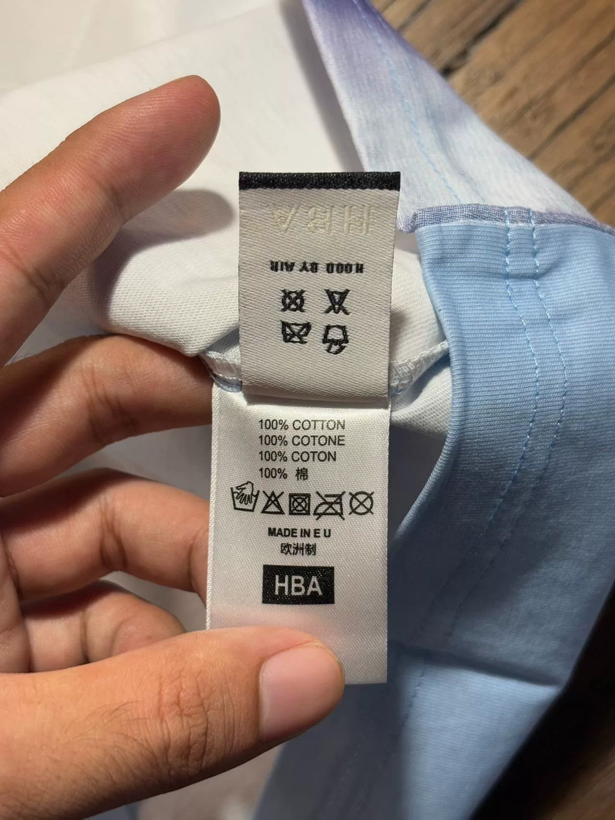 HBA Hood By Air FW15 Allover Mirror Saint Print Cotton Tee