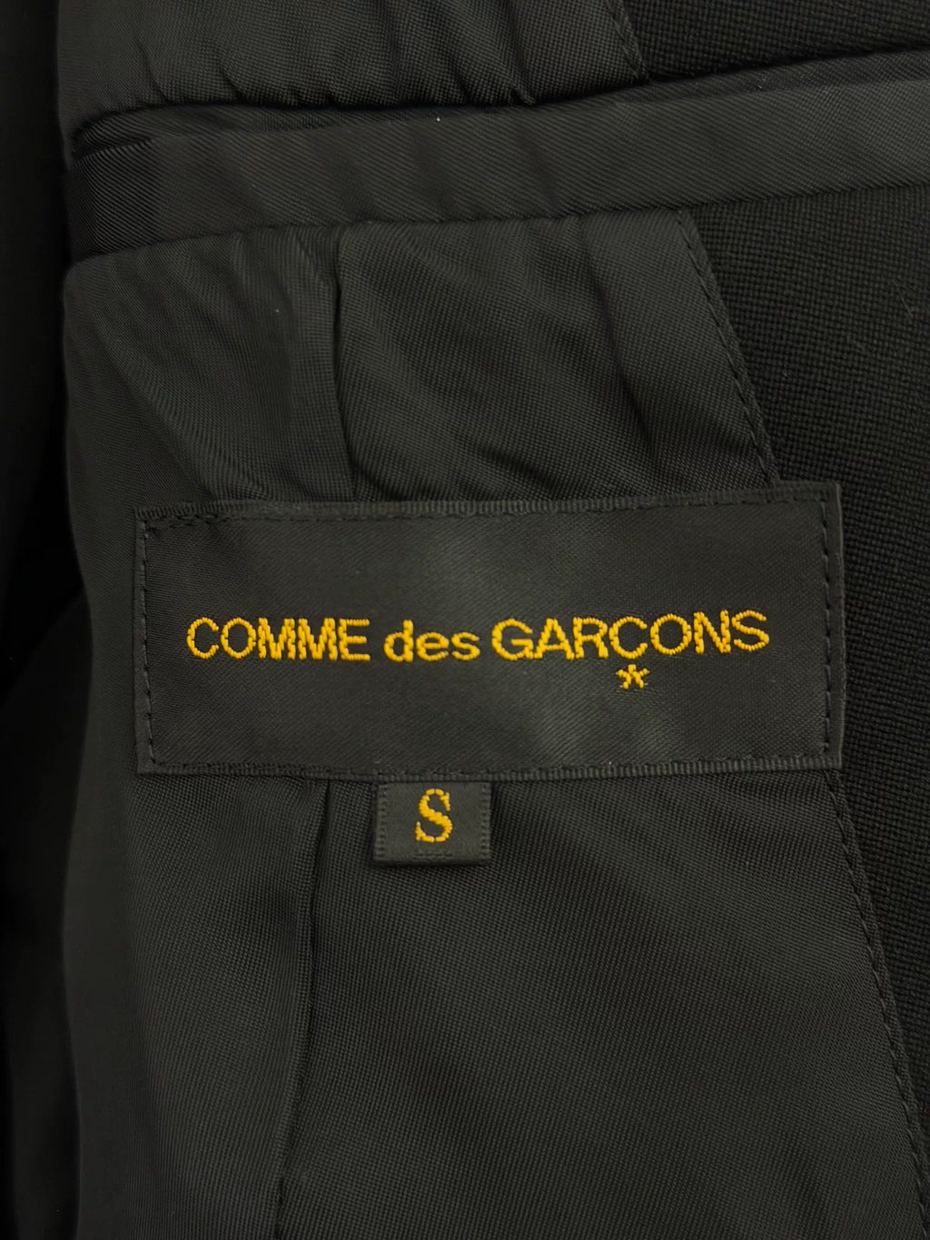 Comme Des Garçons AW14 Deconstructed Double-Layer Sleeve Wool Suit Jacket