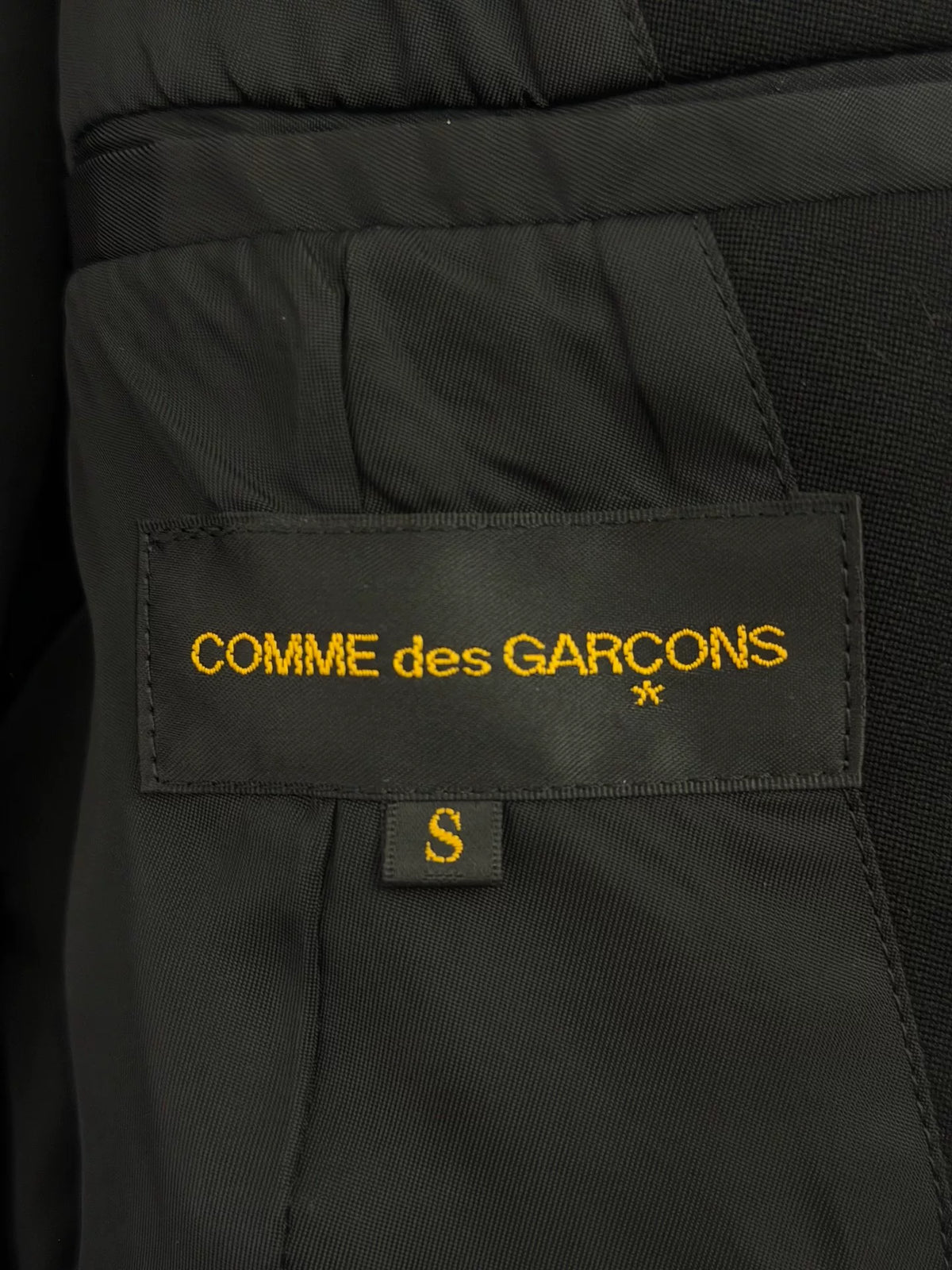 Comme Des Garçons AW14 Deconstructed Double-Layer Sleeve Wool Suit Jacket