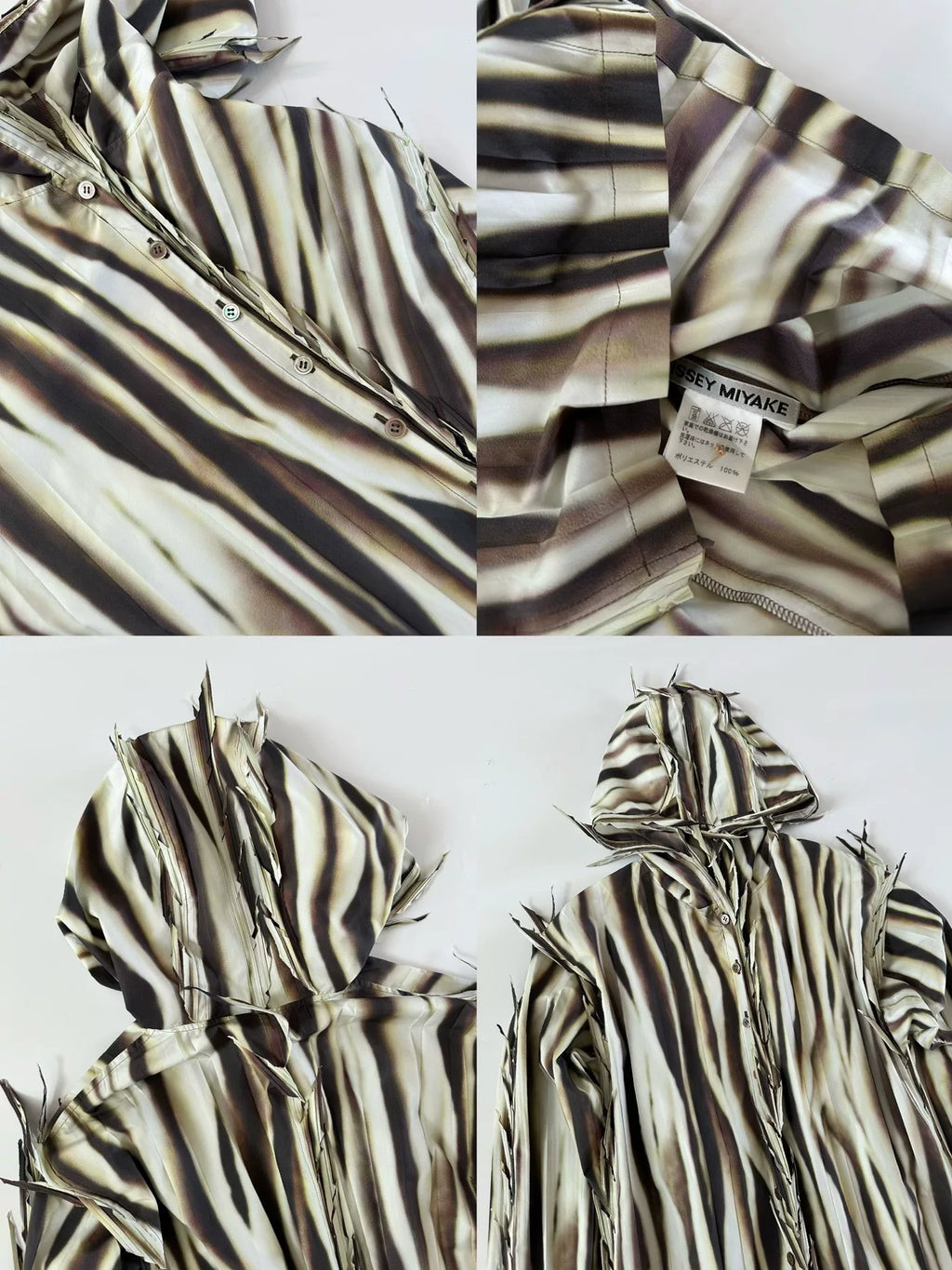 Issey Miyake 2007 runway thorn hooded shirt