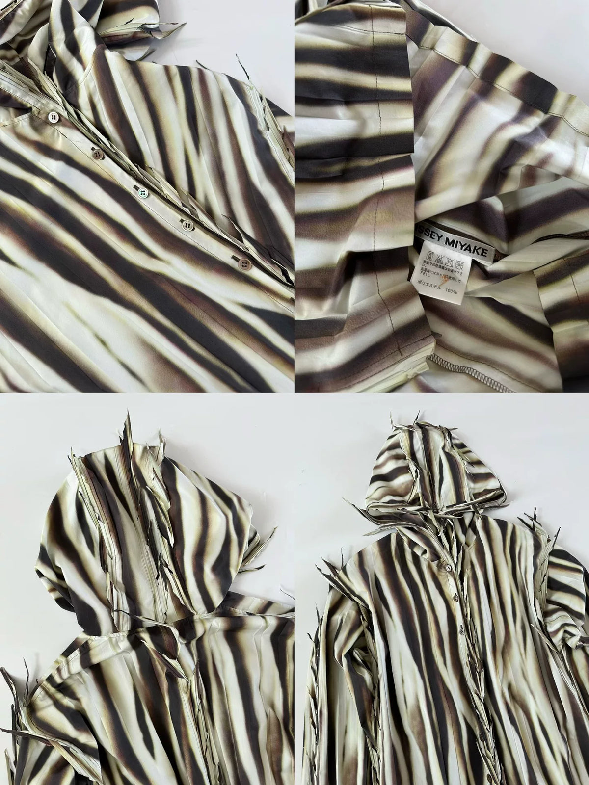 Issey Miyake 2007 runway thorn hooded shirt
