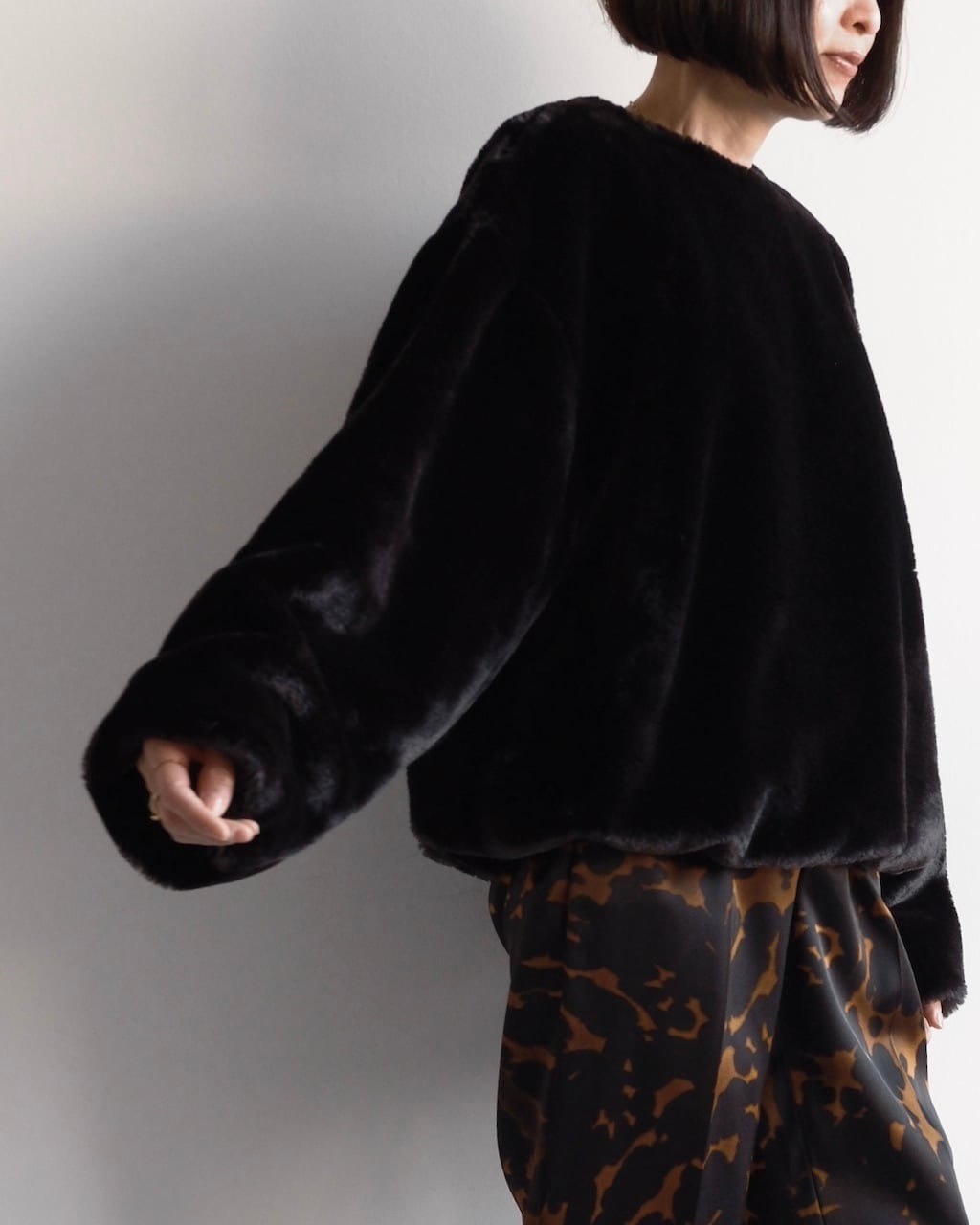 Dries Van Noten Faux Fur Coat