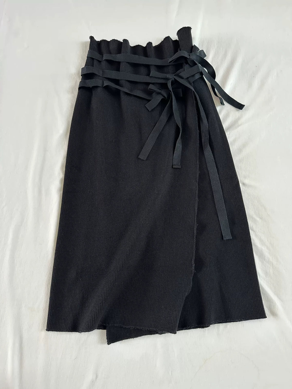 Comme Des Garcons Rei Kawakubo 1992 Tricot line Wool Skirt