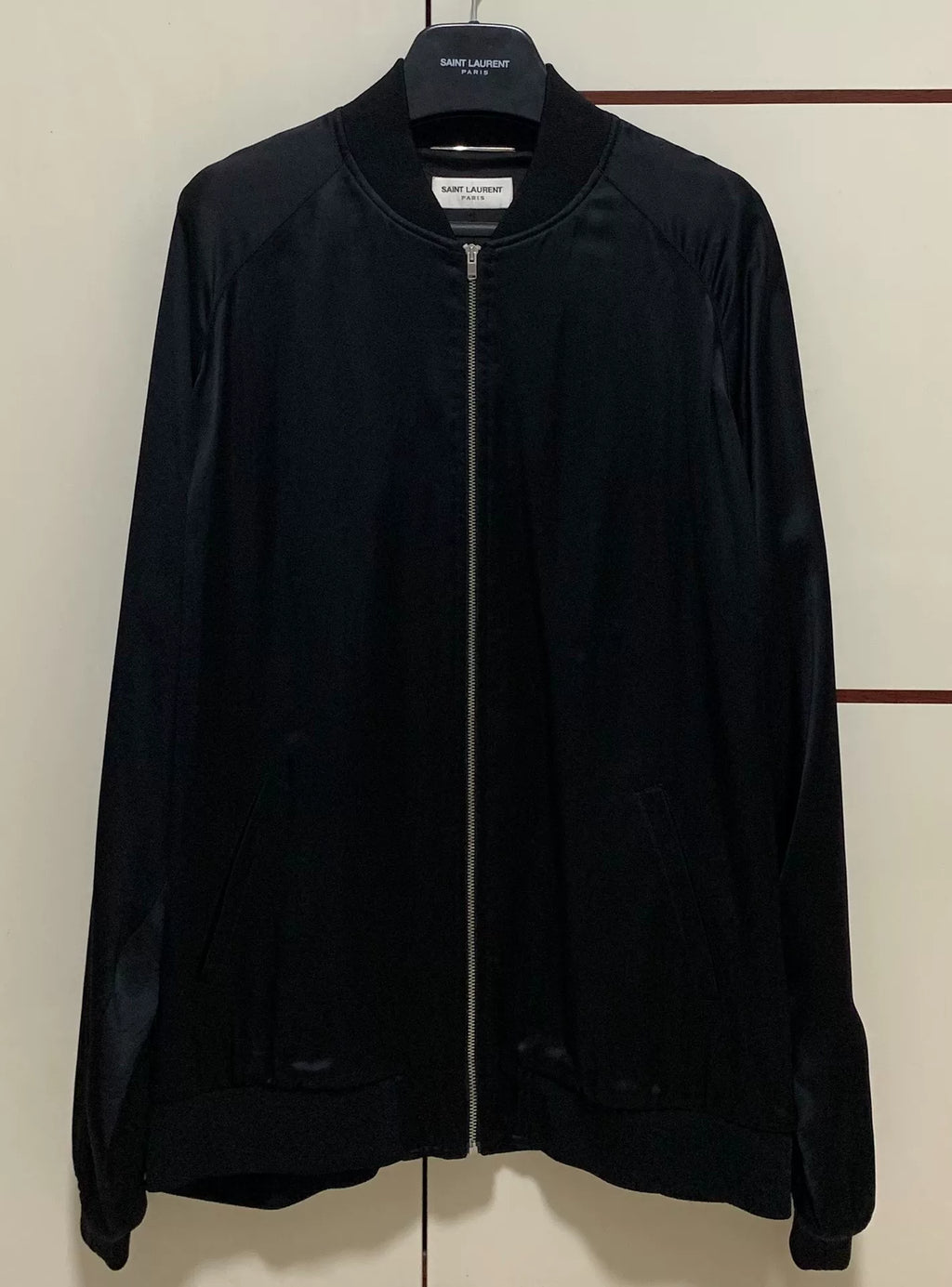 Saint Laurent 16SS Black Sequined Embroidered Jacket