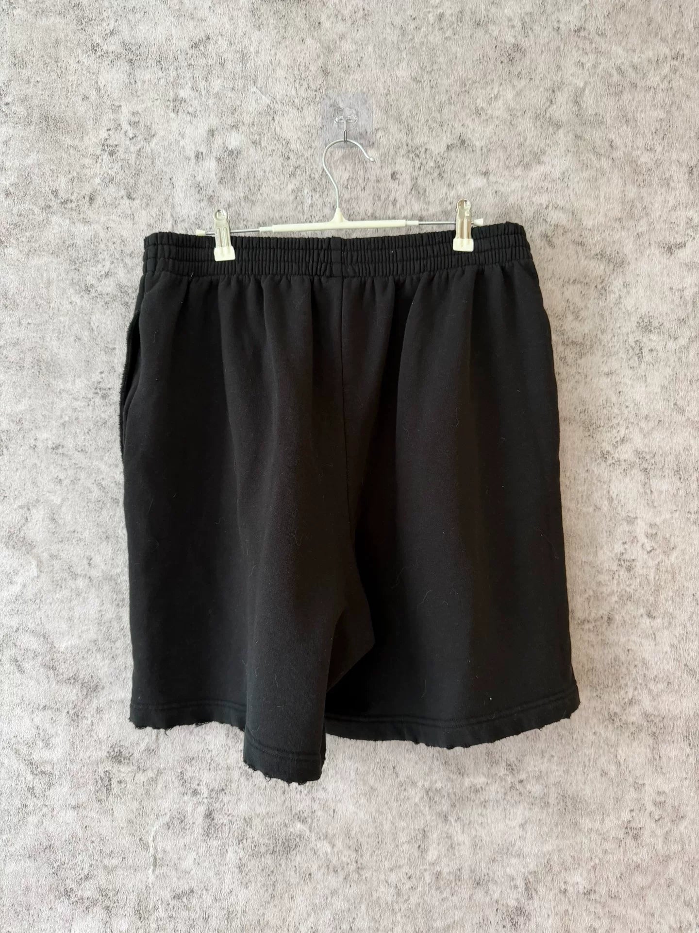 Balenciaga 26SS Black Tape Embroidered Shorts